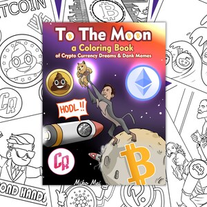 暗号通貨ぬり絵本 - 月へ：25 ページ PDF