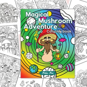 Kleurboek Magical Mushroom Adventure: pdf van 30 pagina&#39;s
