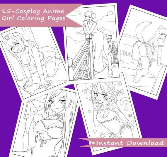 93 Hot Anime Coloring Pages Best