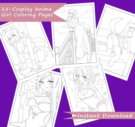 93 Hot Anime Coloring Pages Best