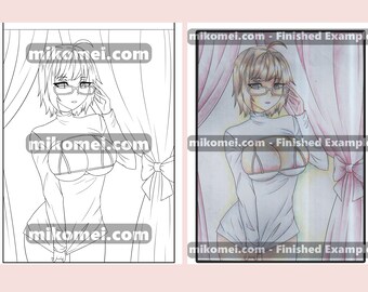 Anime Milfs Coloring Book : 50-page PDF - Etsy