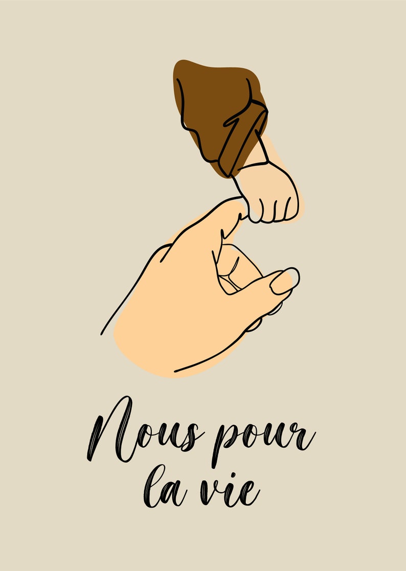 Us for Life Gift Idea Baby Room Poster
