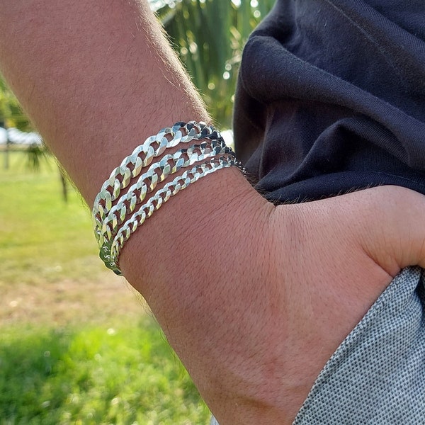 Mens Cuban Bracelet - Etsy