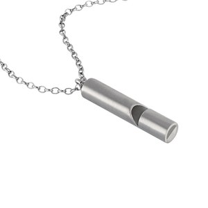 Anxiety Relief Items Necklace, Anti Vaping Necklace, Breathing Necklace for Anxiety, Stainless Steel Mindful Breathing Necklace, Women's, Size: 55, 4