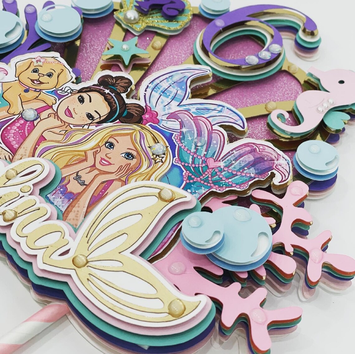 Barbie Dreamtopia Barbie Mermaid Cake Topper Barbie Cake | Etsy