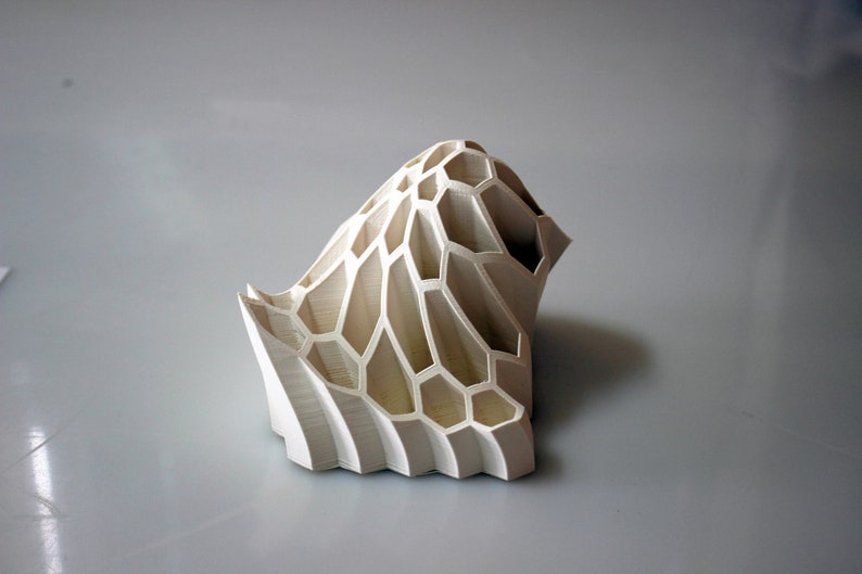 3D Printable Pencil Holder STL File Desk Organizer 3D Print Download