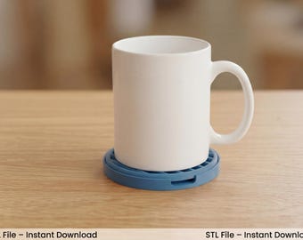 Coffee Mug Drip Tray | 3D Printable Cup Drying Stand | Kitchen Counter Drip Holder | Sink Organizer | STL File
