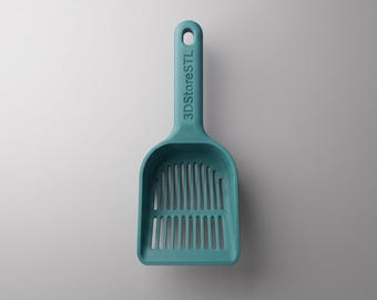 Cat Litter Scoop STL | 3D Printable Cat Litter Shovel | Pet Waste Scoop | No Supports 3D Print | Digital Download