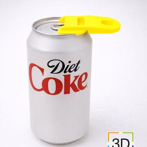 3D Printable Can Opener STL File - Useful Kitchen Gadget 3D Print Download - Ring Pull Tab Opener, Arthritis Hand Aid, Practical 3D Model