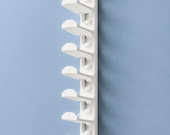 Wall Mount Cap Holder STL | Minimalist Cap Organizer | Snap-Fit Hat Display | 3D Printable File
