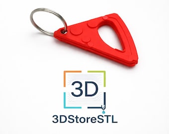 Articulated Bottle Opener Keychain STL | 3D Print File | Flexi Fidget Keychain | Printable Tool | Digital Download