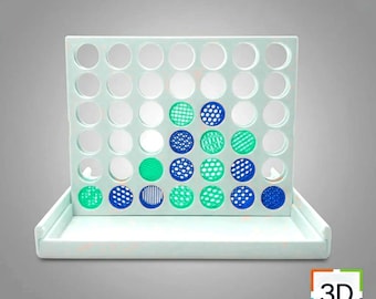 Travel Connect Game STL File | 3D Printable Classic Game | Compact Strategy Board Game | Digital Download Toy | 3DStoreSTL