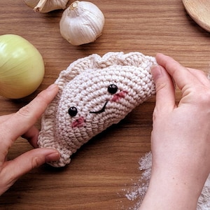 Polish kawaii PIEROGI pieróg perogies toy - cute softie decor - for a fan of polish food
