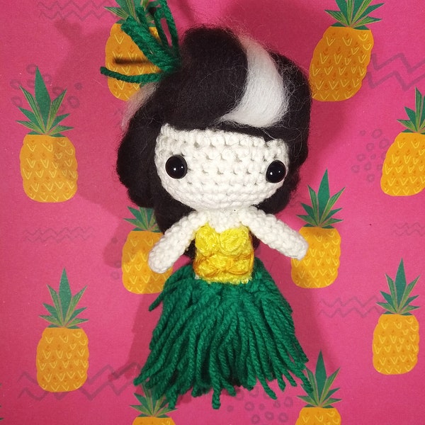 RuPauls Drag Race MANILA LUZON pineapple dress - custom drag queen fandom mini doll - gift for a fan - LGBT+