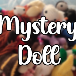 MYSTERY BOX DOLL - fandom gift idea - random mini toy for a geek nerd gamer - manga anime video game comic book character plushie musicals