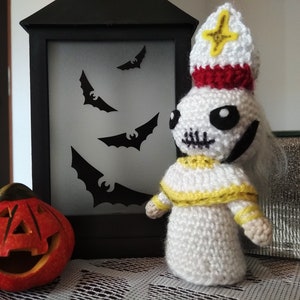PAPA NIHIL - custom doll - mini Papa Emeritus Zero toy - GHOST band fandom gift for every Ghoul