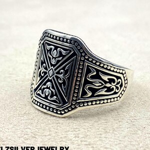 Mens ring Handmade Engraved Ring , Antique Man Ring, Mens Ring ,Mens Gift Unique Silver Mens Ring,Silver Man Handmade Ring Silver