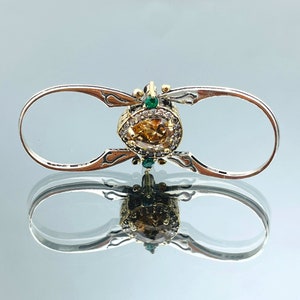 2 in einem One Ring, Reversible Ring, Citrine Cut und Purple Amethyst 2-Band Frau Ring, Geschenk Frau, Geschenk Geburtstag Mutter, Geschenk für Sie