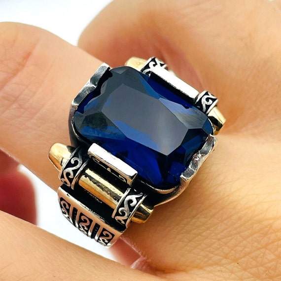Men's blue jewelry outlet