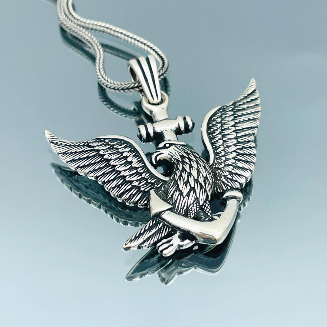 アクセサリー vintage necklace top silver925 eagle Meilord Eagle Necklace for Men Titanium Stainless Steel Vintage