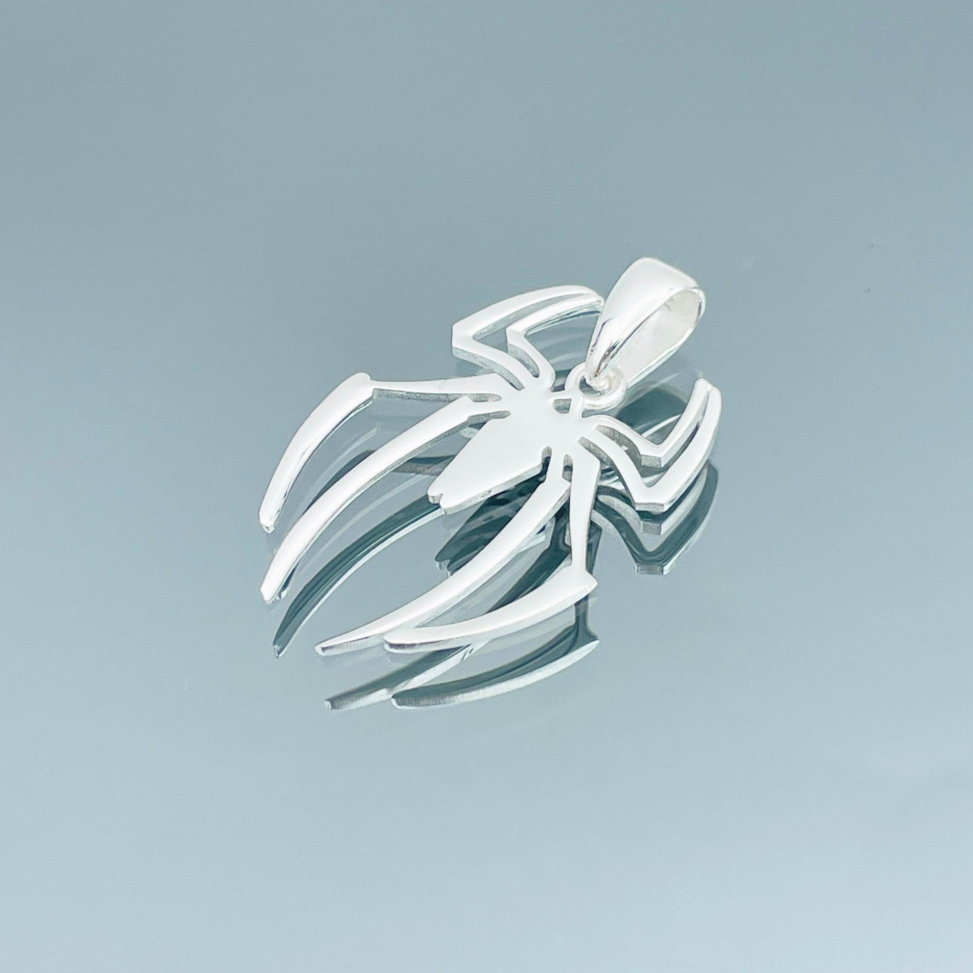 Ciondolo Charm in Argento Sterling 925 a forma di Ragno con Zirconi per Bracciale Pandora