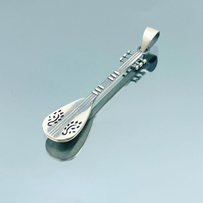 Musical Instrument Design Necklace, Musical Design Pendant, 925