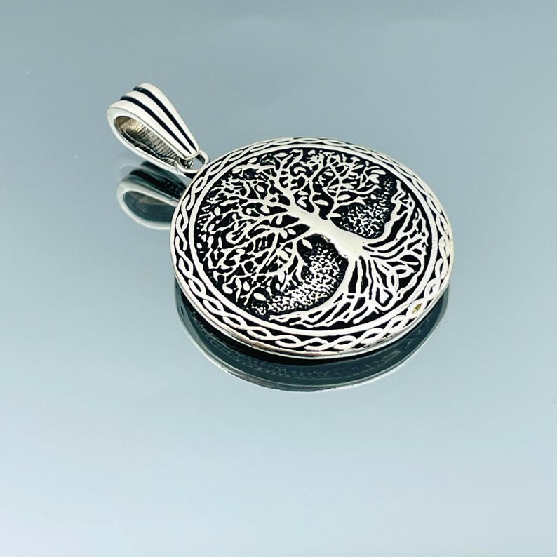 Handmade Sterling Silver Tree of Life Pendant Necklace - Etsy