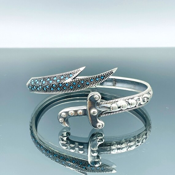 Silver Sword Men Bracelet, Adjustable Jewelry, Mini