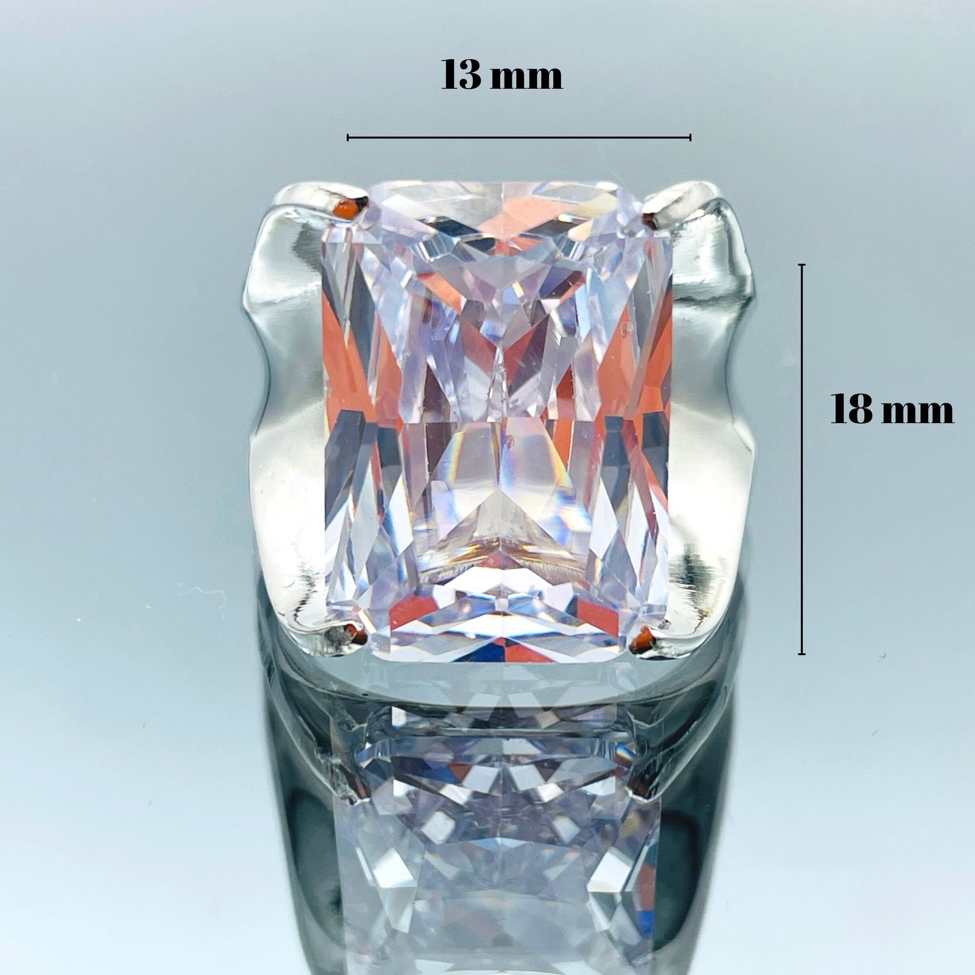 Anello In Argento Sterling Massiccio 925 - Anello Con Zirconi - Foto 11