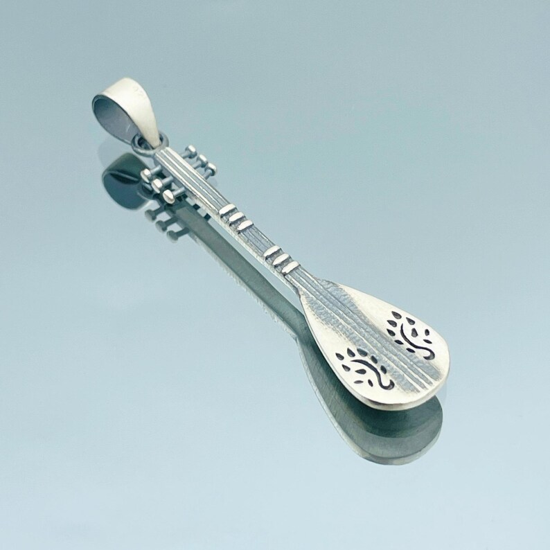 Musical Instrument Design Necklace, Musical Design Pendant, 925