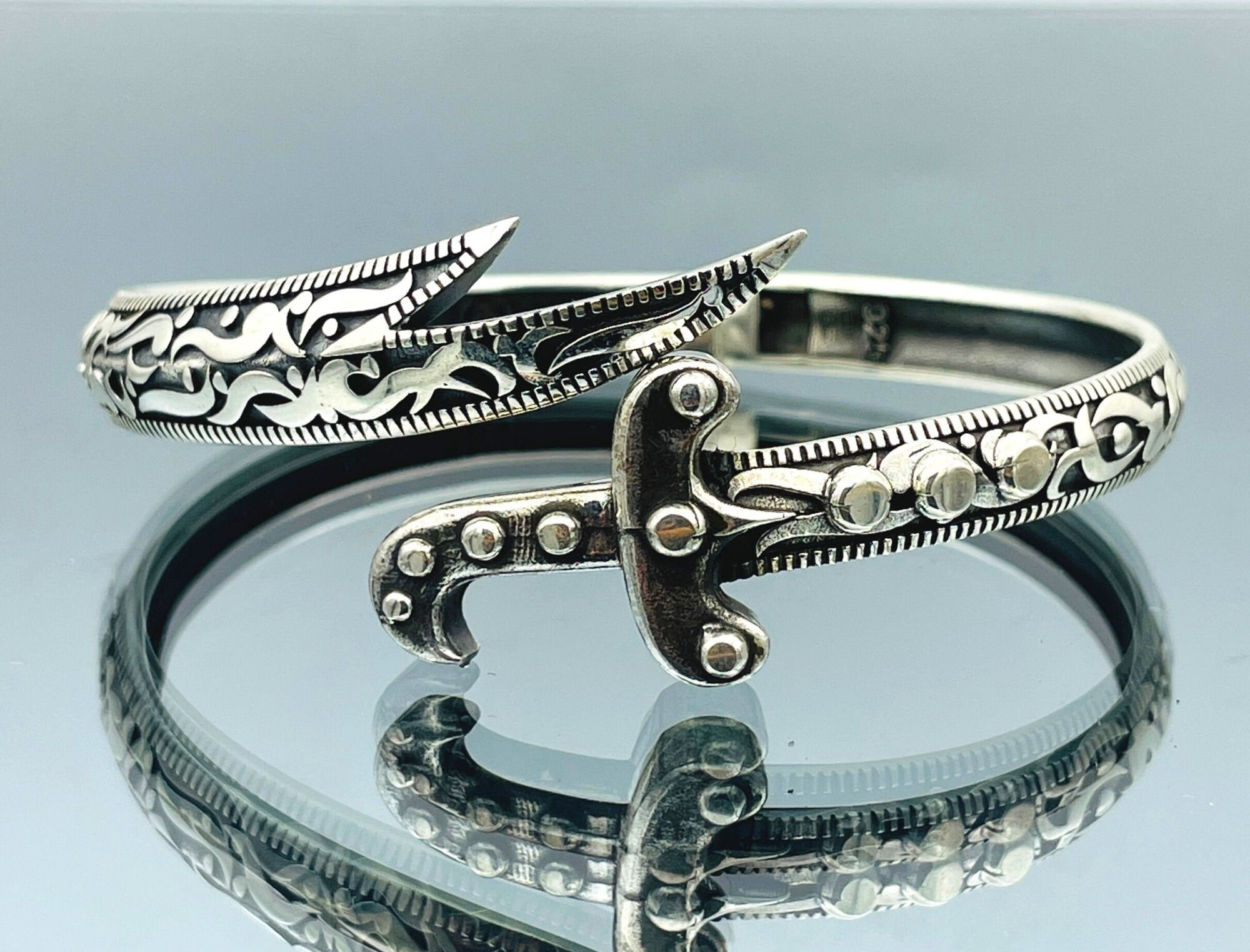 Zulfiqar Silver Bracelet, Sword Design Cuff Bracelet, Unisex Religious Silver Bracelet, 925 Sterling Silver, Turkish Handmade Gift Jewelry - Etsy Zulfiqar Silver Bracelet, Sword Design Cuff Bracelet, Unisex Religious Silver Bracelet, 925 Sterling Silver, Turkish Handmade Gift Jewelry - Etsy