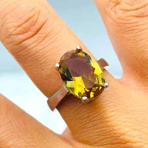 Women&#39;s Silver Ring, Colormix Alexandrite Stone Ladies Ring, Handmade Sterling Silver Ring, Wedding Silver Ring, Anniversary Ring