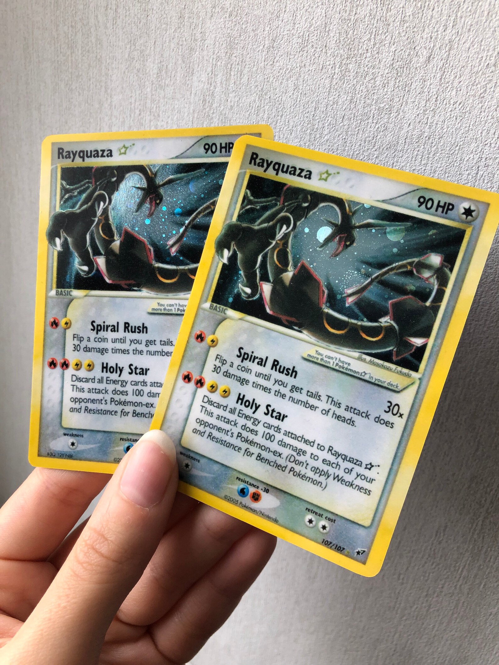 Rayquaza Gold Star Ex Deoxys Proxy Holographic Card 107/107 | Etsy