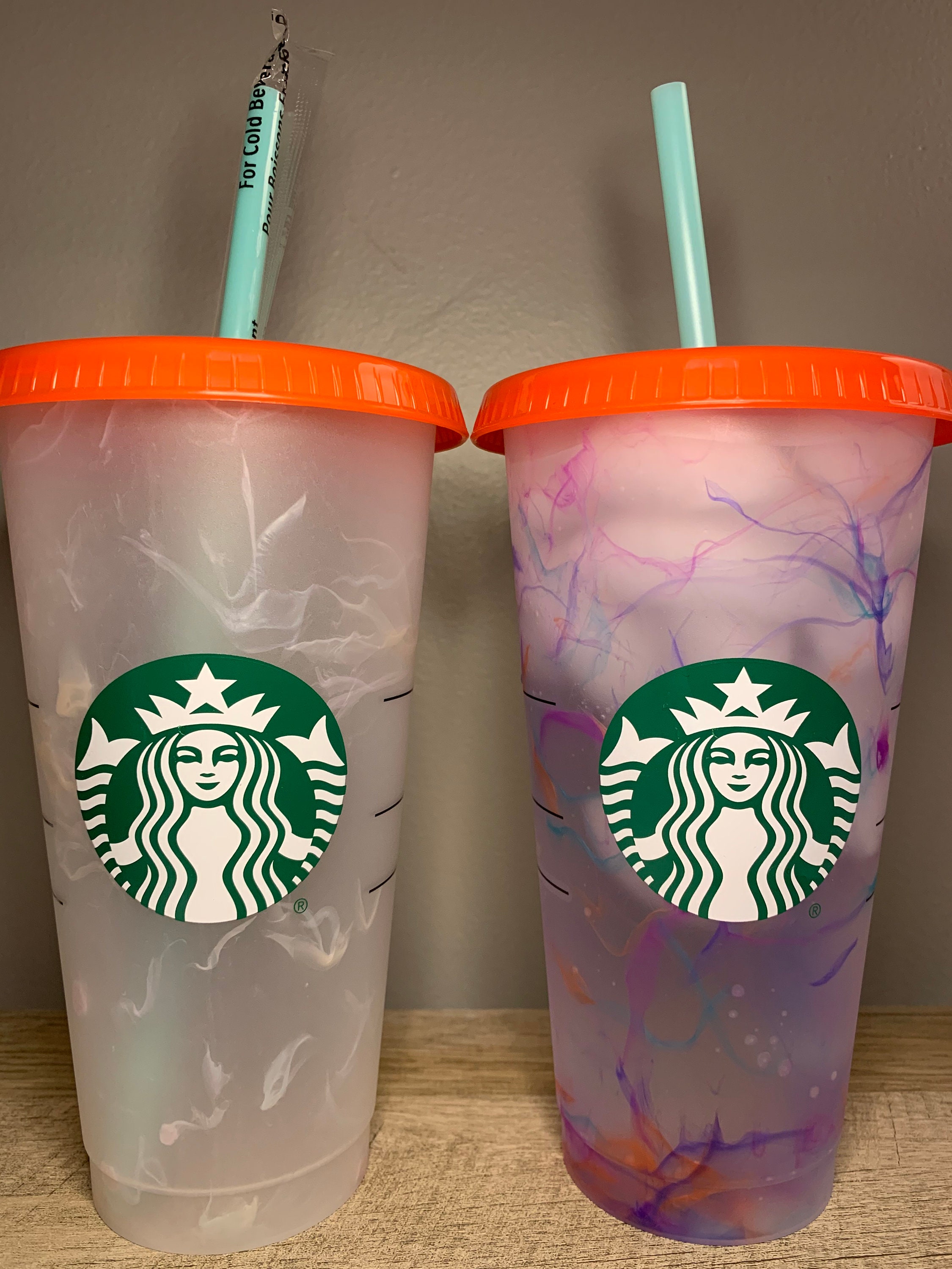 NEW COLOR CHANGING Starbucks Summer Cups with a color changing Etsy