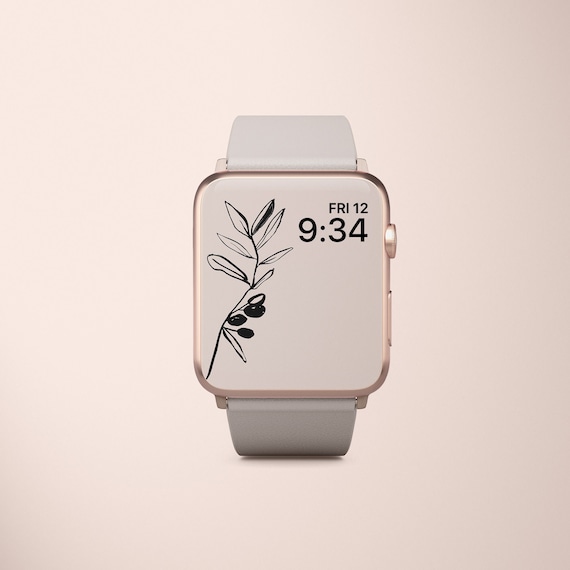 Apple Watch Wallpaper Beige Apple Watch Wallpaper Aesthetic Etsy Canada