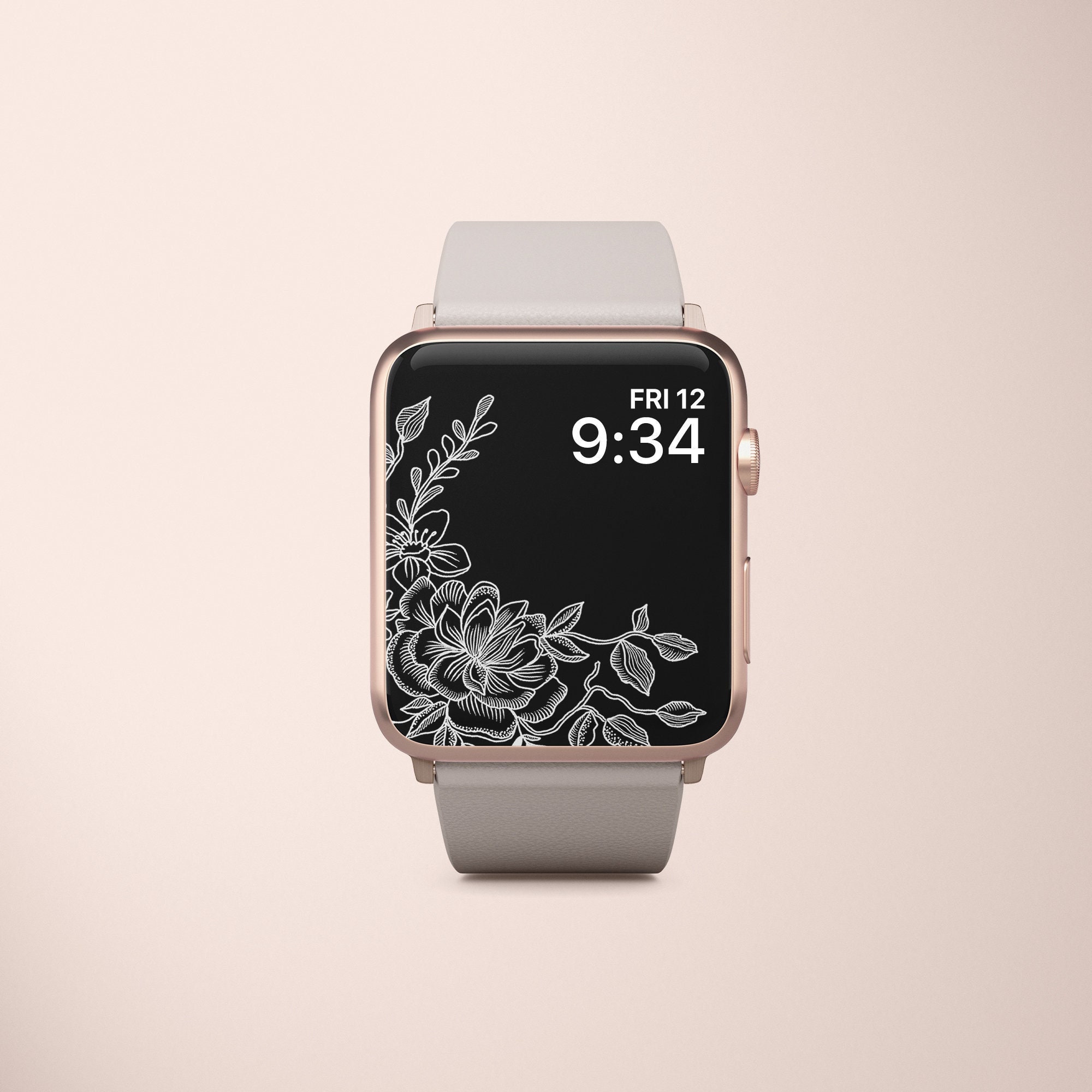 Black and White Apple Watch Wallpaper Black Background Apple - Etsy Black and White Apple Watch Wallpaper Black Background Apple - Etsy