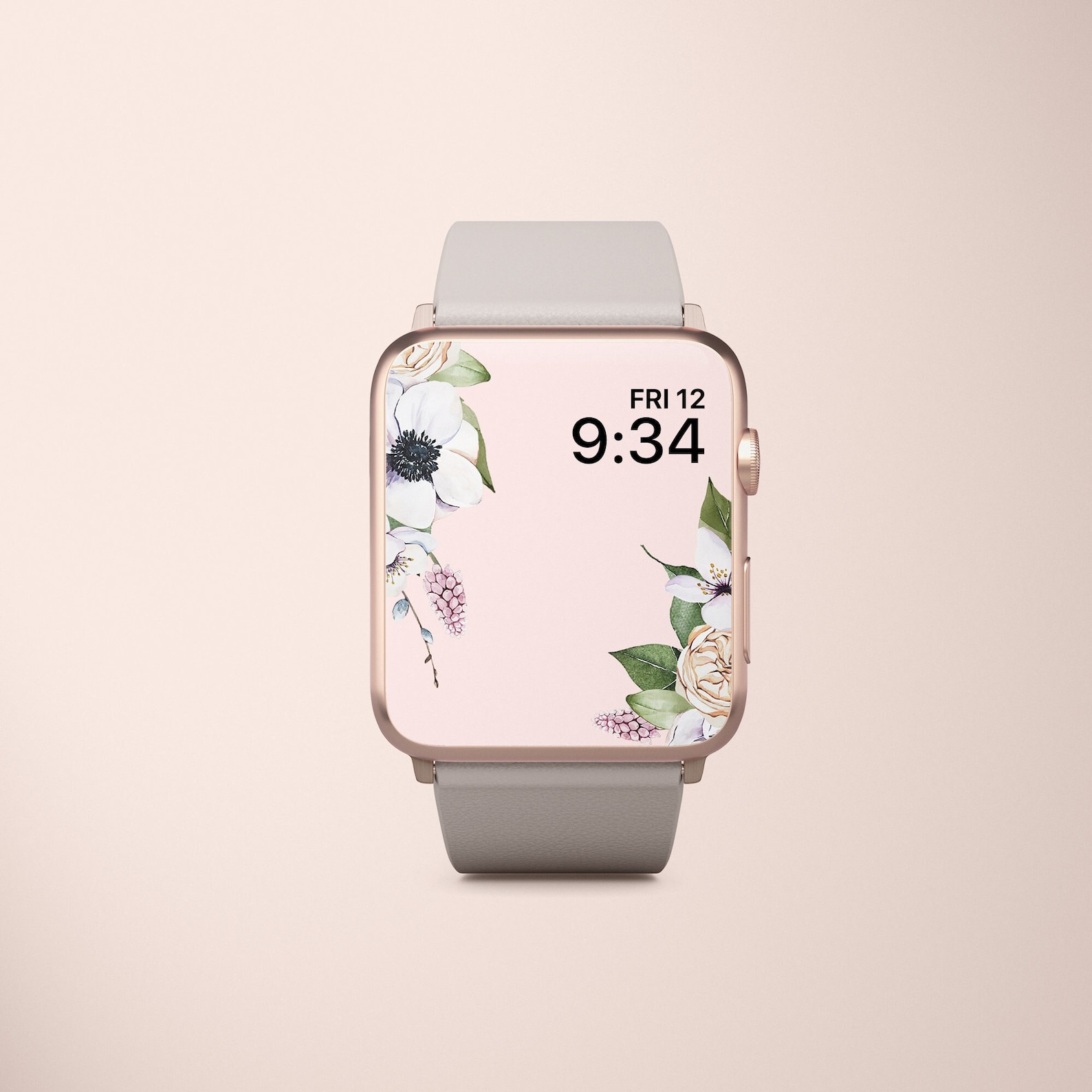 Apple Watch Wallpaper Flowers Floral Apple Watch Face Etsy
