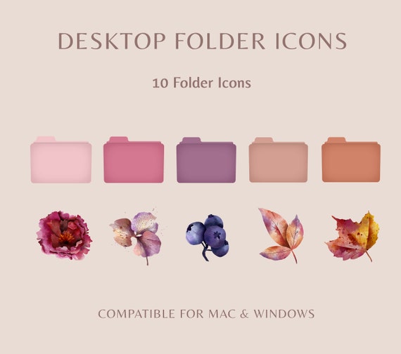 File Folder Icons File Icons Aesthetic Purple Folder Icons Etsy