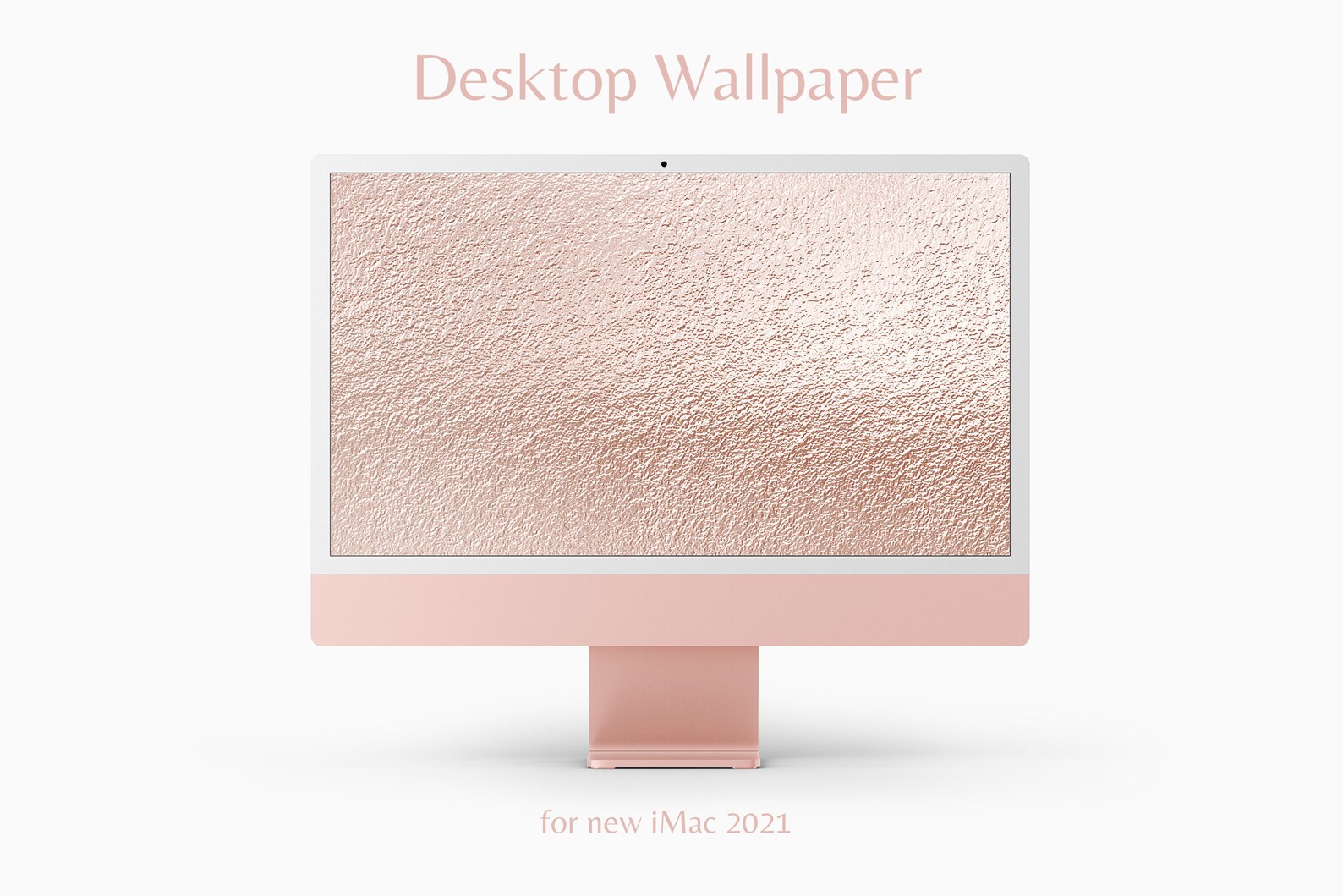 IMac 2021 Desktop Wallpaper Roze Rose Gold Foil Achtergrond | Etsy