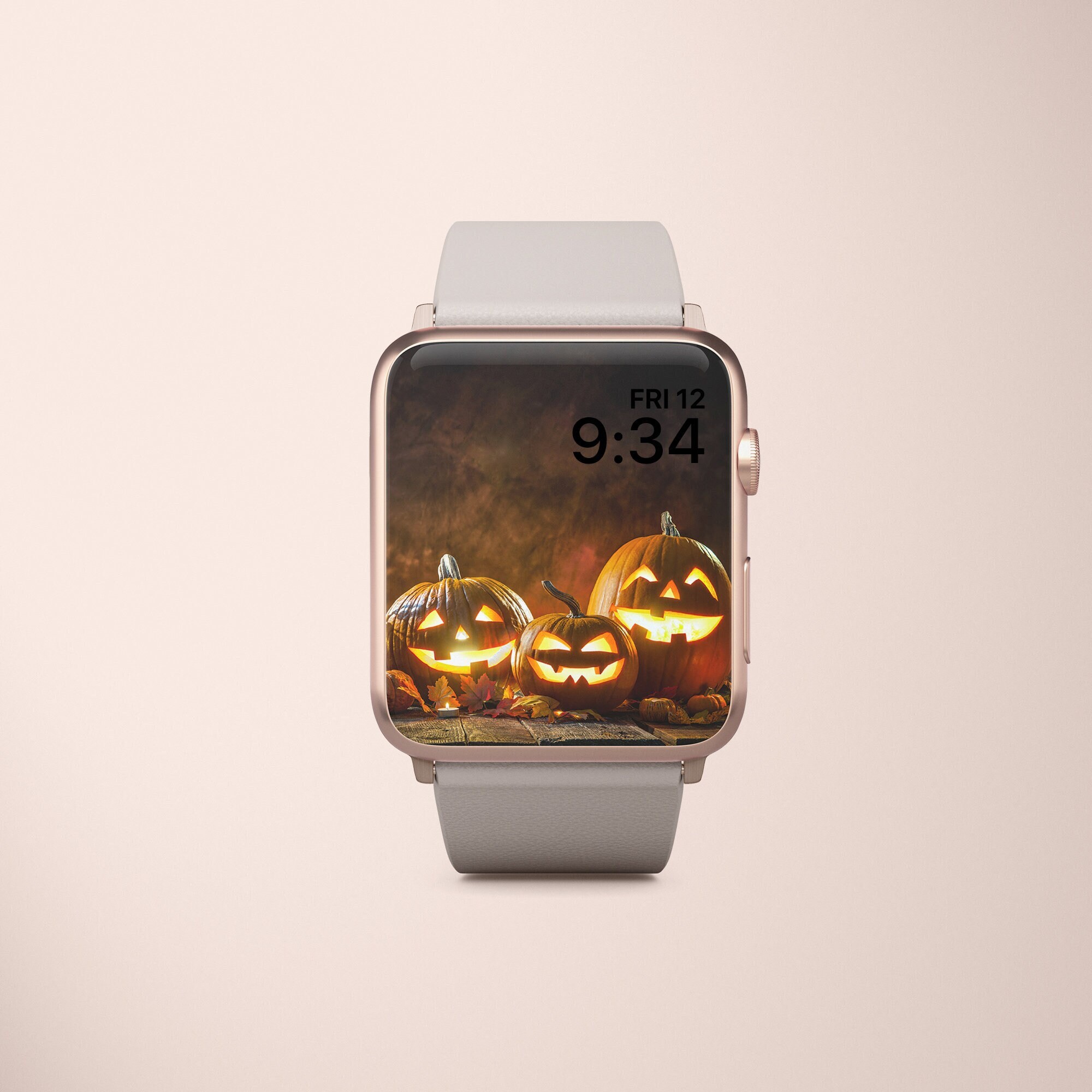 Cute Ghost Watch Face Halloween Apple Watch Wallpaper Ghost  Etsy