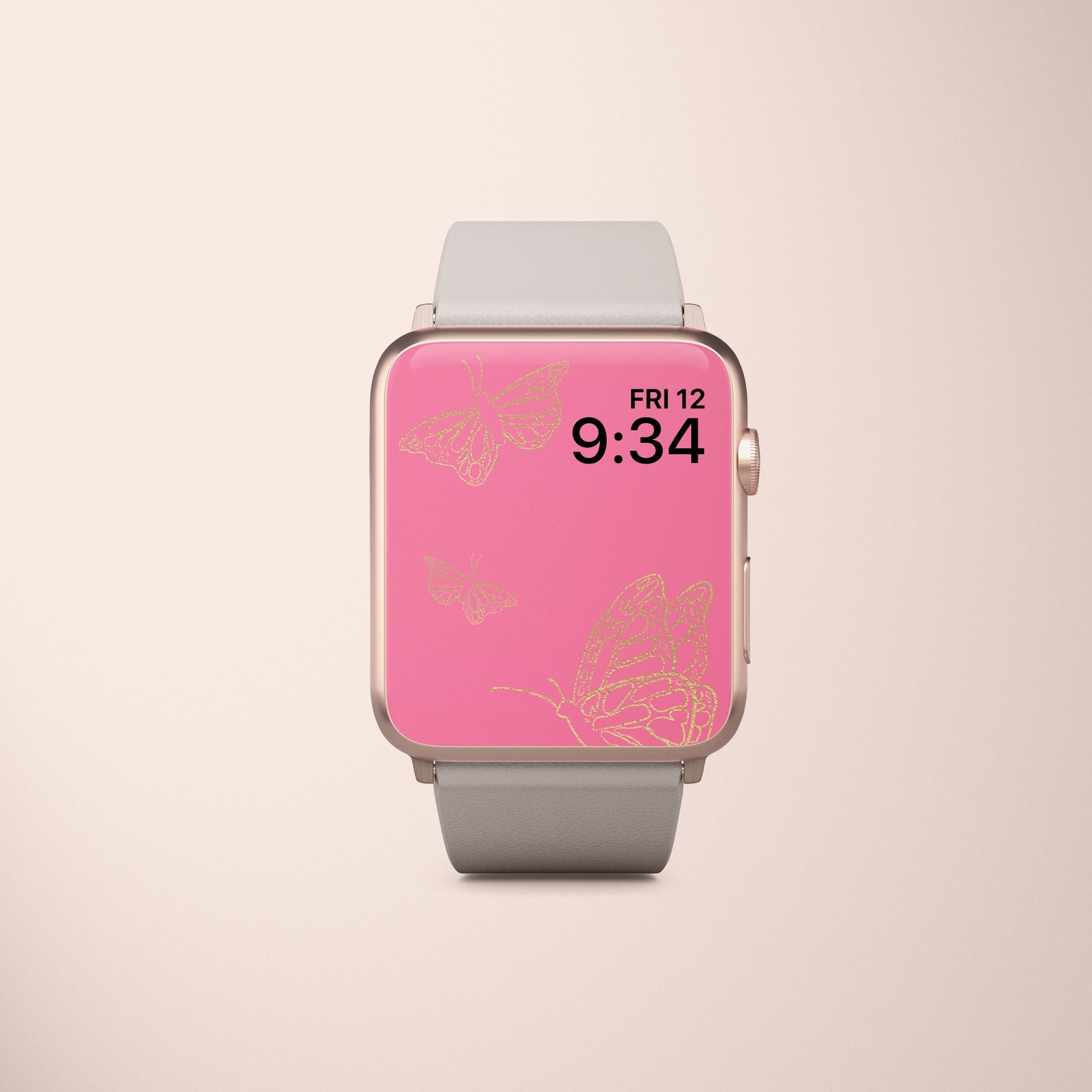 Apple Watch Wallpaper Butterflies Apple Watch Faces Pink 