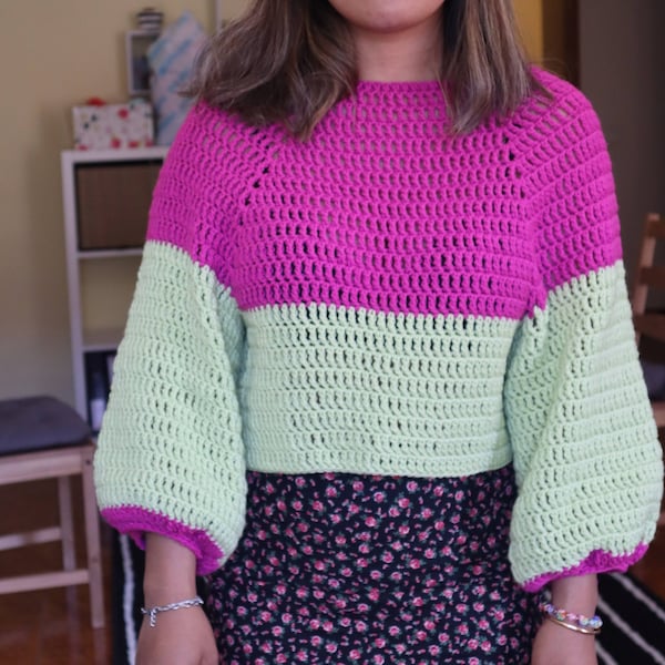 Top Down sweater pattern, Sonima sweater pattern, raglan sweater