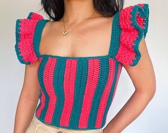 crochet top pattern:Lilia top pattern