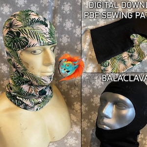 Balaclava Pattern for Fursuit, Cosplay and Costume Making (PDF DOWNLOAD)