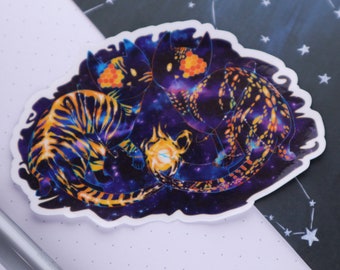 Astrologie Katzen | Glossy Sticker / kawaii Bujo Planner Sticker