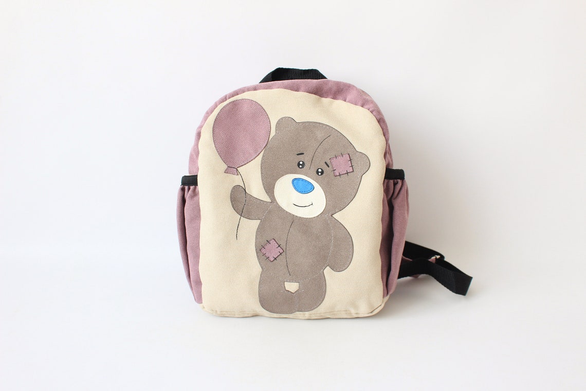 Teddy Bear Backpack Cute Handmade Rucksack Toddler Girl Gift Etsy