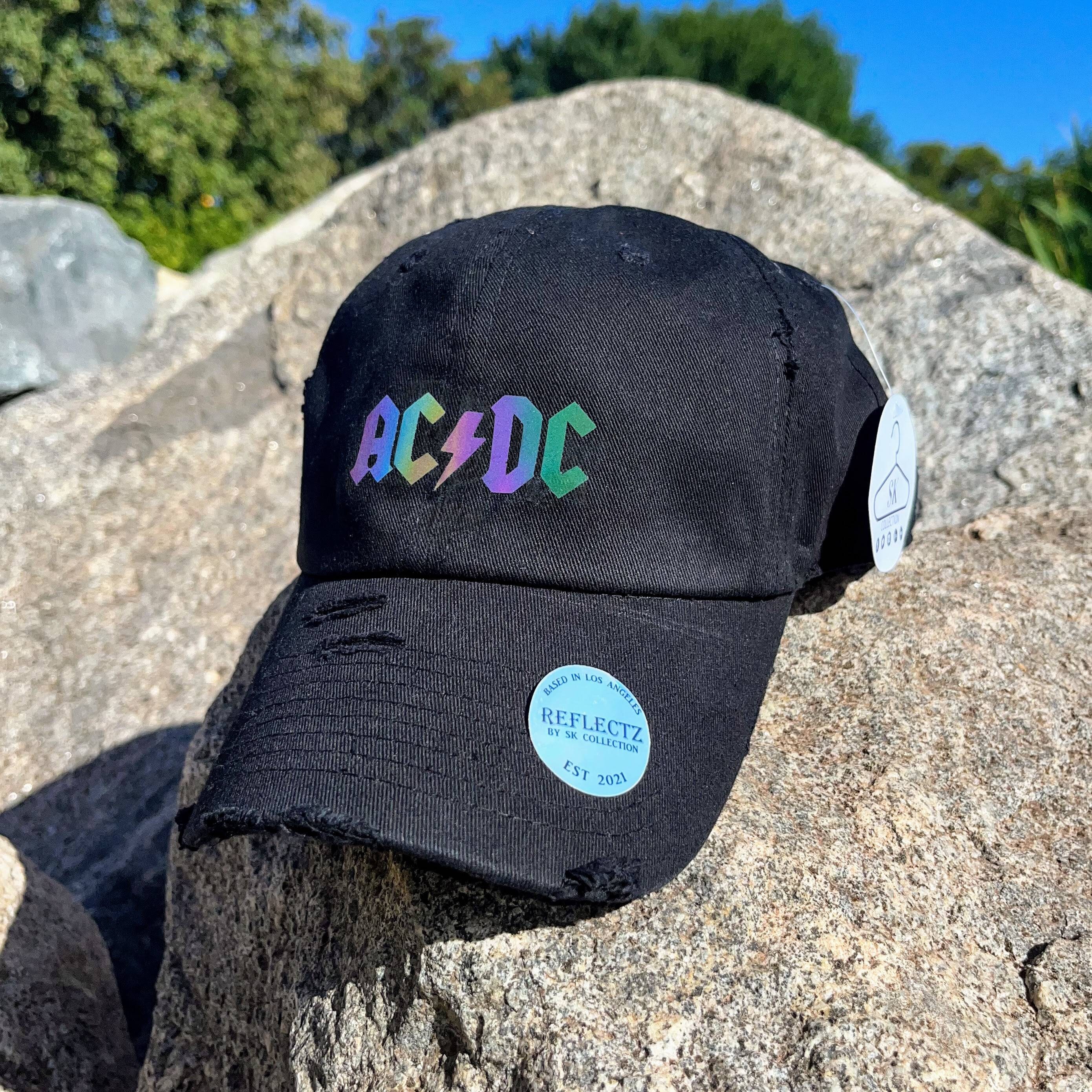 ACDC - Dad Hat/baseball Cap - Reflective Holographic Vinyl - Vintage ...