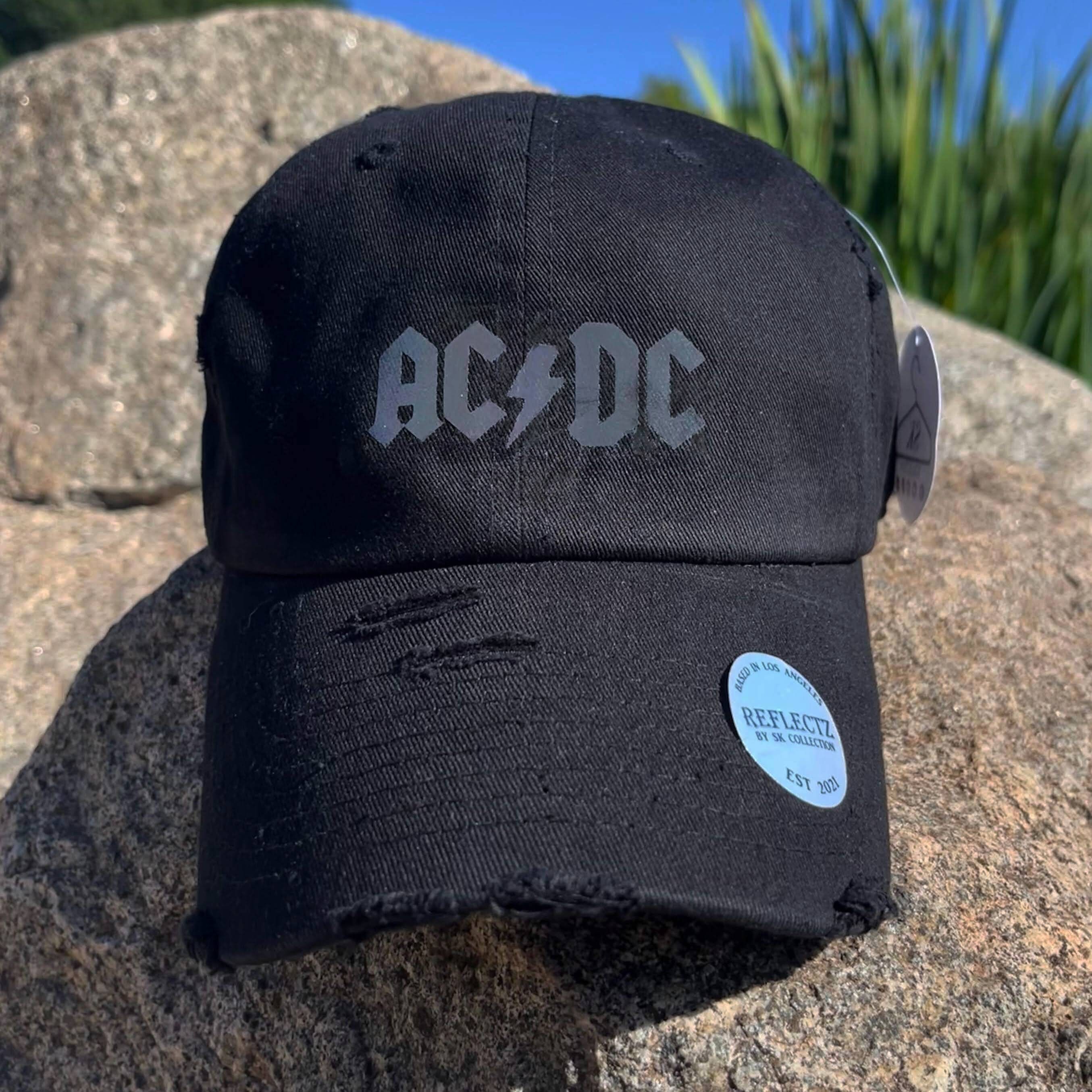 ACDC - Dad Hat/baseball Cap - Reflective Holographic Vinyl - Vintage ...