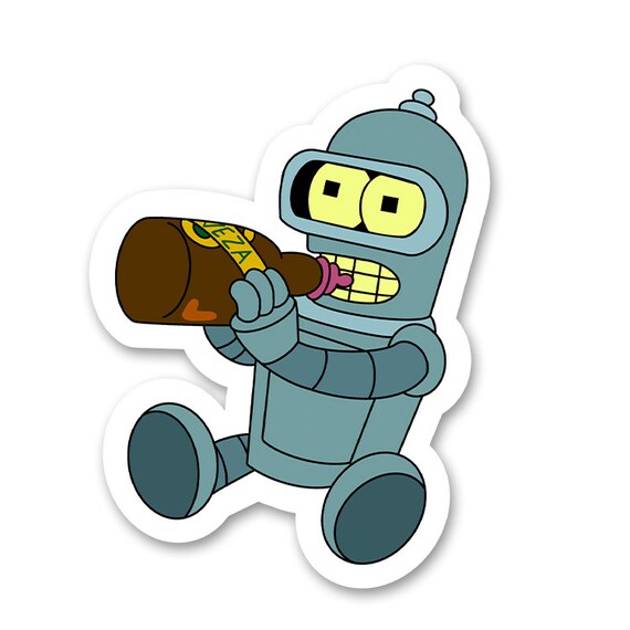 Futurama Stickers Baby Bender | Etsy
