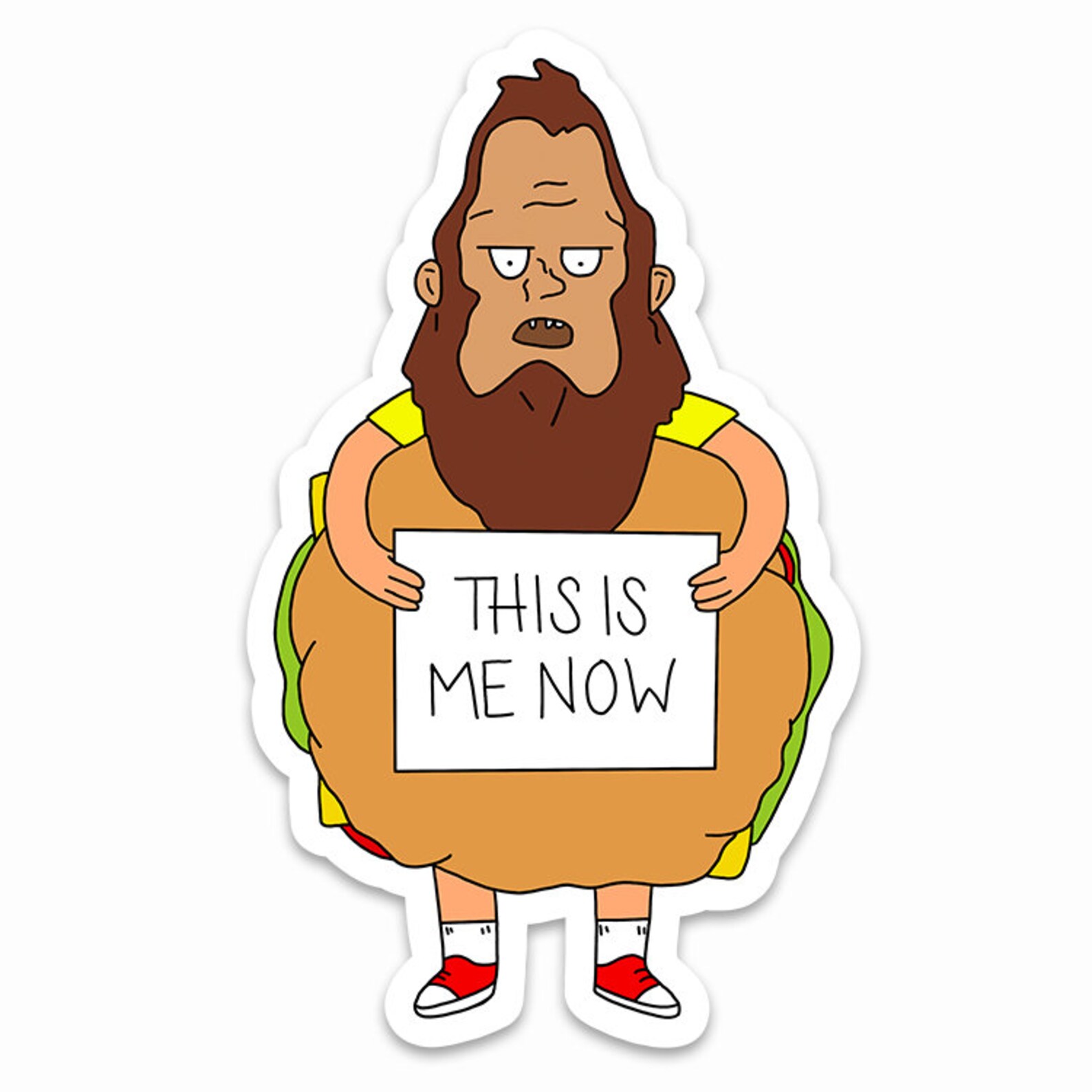 Bob's Burgers Stickers Beefsquatch Etsy